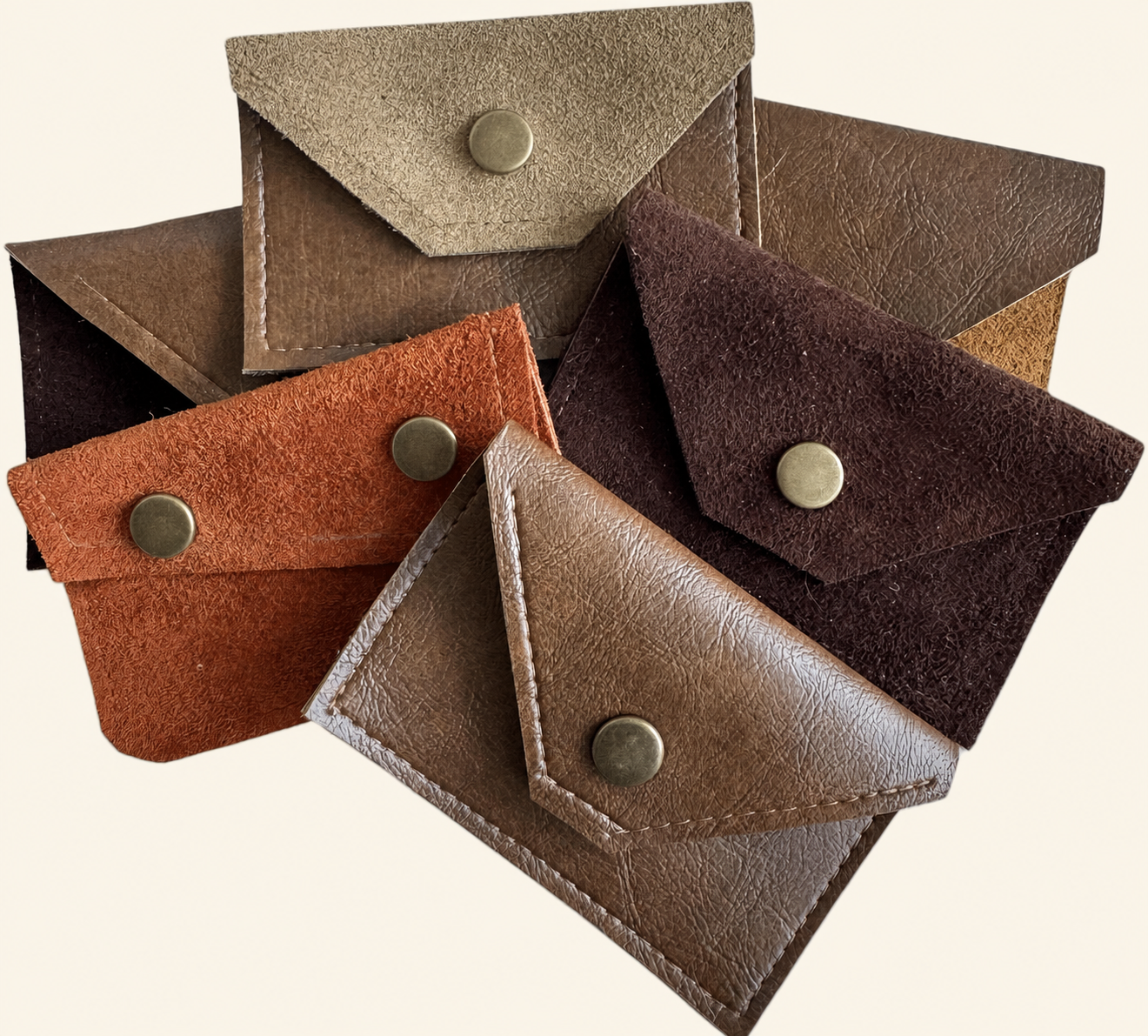 3 Card Snap Wallets — handmade by Jodi in Seattle